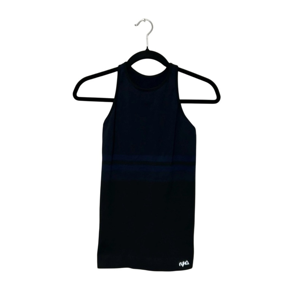 Ryka Athletic Navy Blue Black Racerback Tank Top Size Small